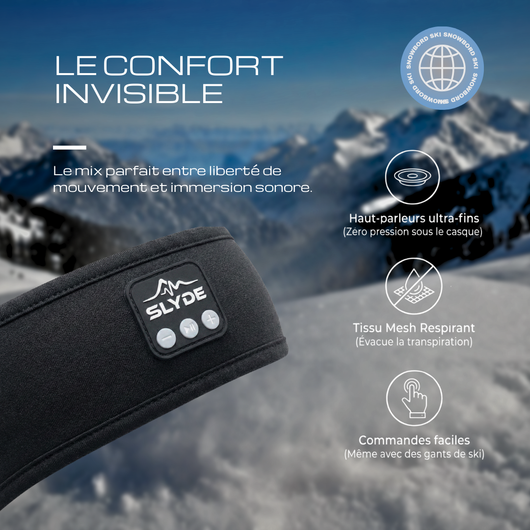 SLYDE™ - Le Bandeau Audio Original